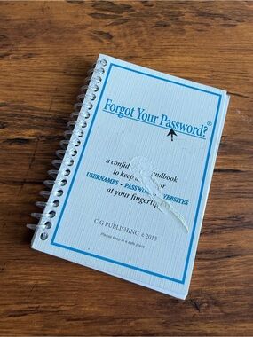 Forgot Your Password? Password Keeper Book Organizer 2013 Spiral Notebook